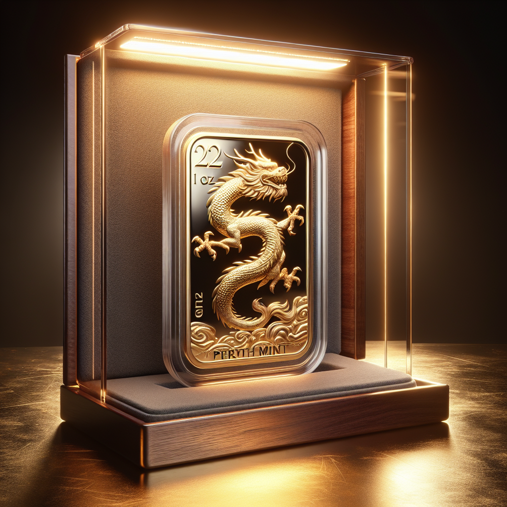 Cover image for The 2025 2025 1 oz Gold Perth Mint Dragon Rectangular Coin: A Collector's Guide