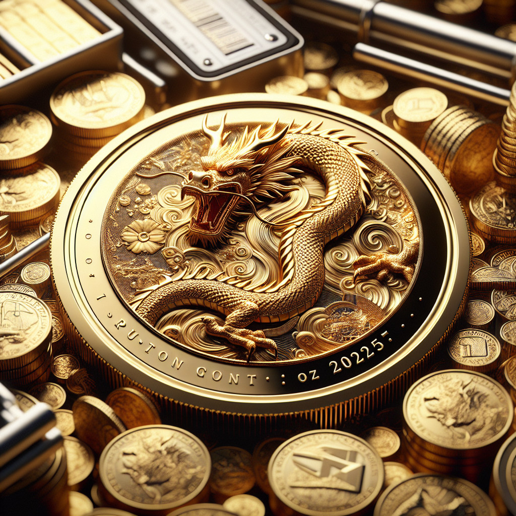 Cover image for The 2025 2025 1 oz Gold Perth Mint Dragon Rectangular Coin: A Collector's Guide