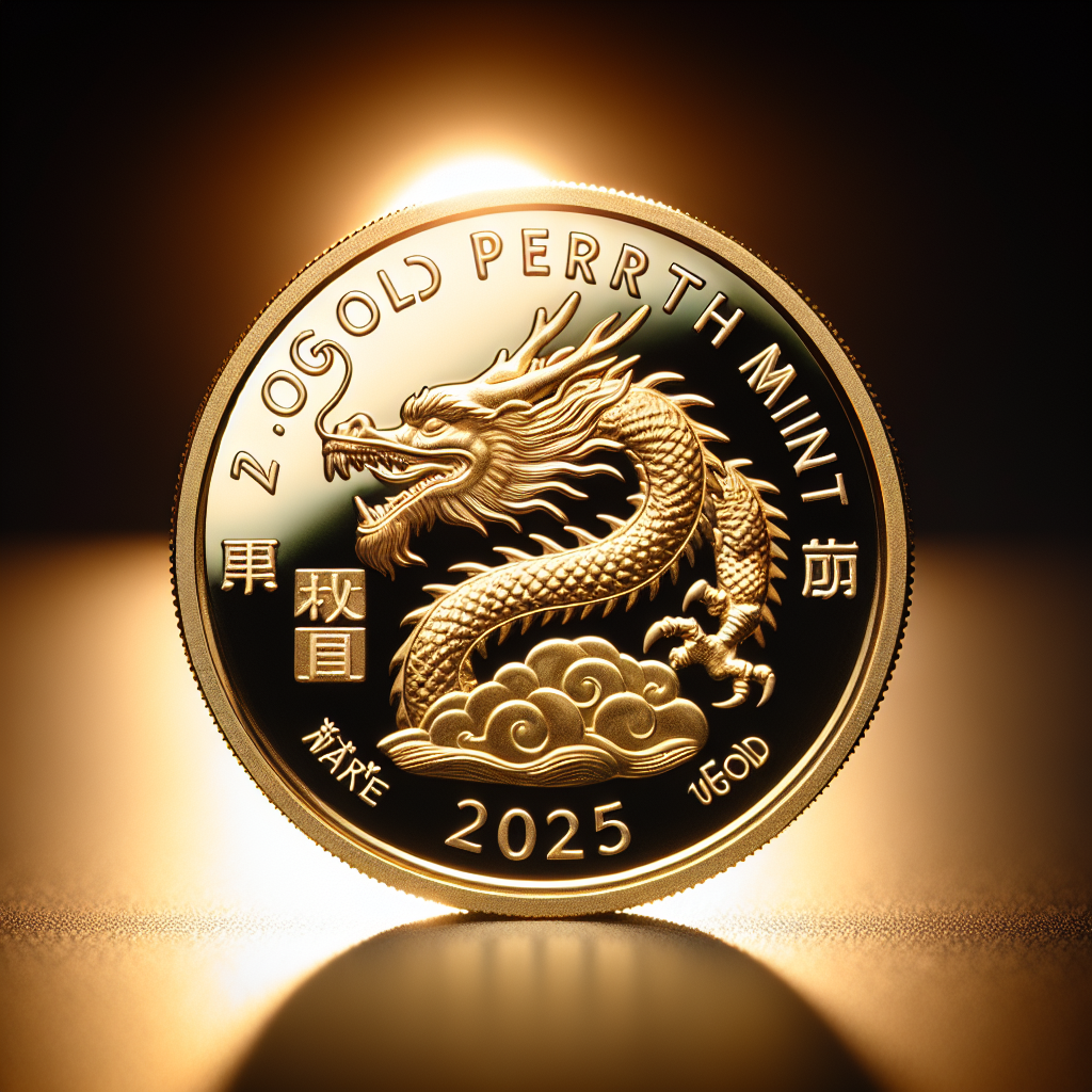 Cover image for The 2025 2025 1 oz Gold Perth Mint Dragon Rectangular Coin: A Collector's Guide
