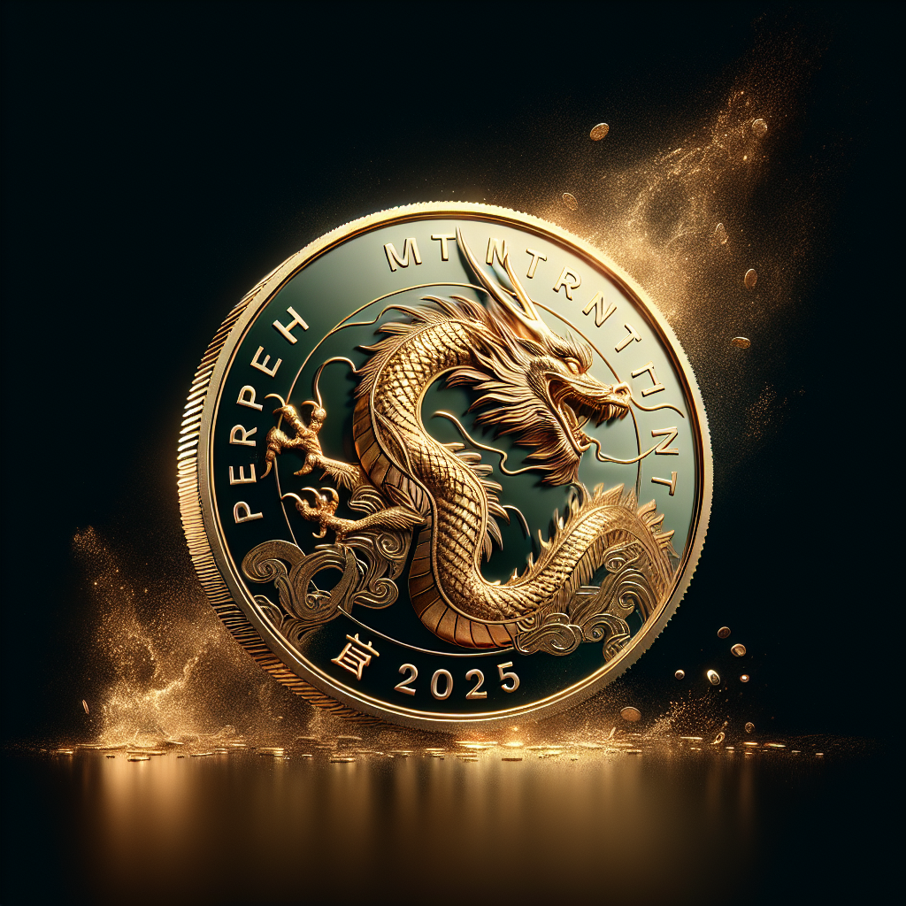 Cover image for The 2025 2025 1 oz Gold Perth Mint Dragon Rectangular Coin: A Collector's Guide