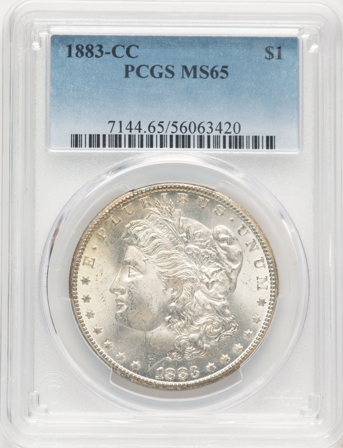 1883-CC Morgan Dollar PCGS MS65 (778740003)