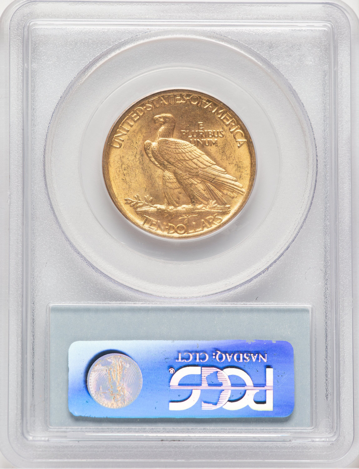1908 $10 NO MOTTO Indian Eagle PCGS MS63 (778979006). Second Image