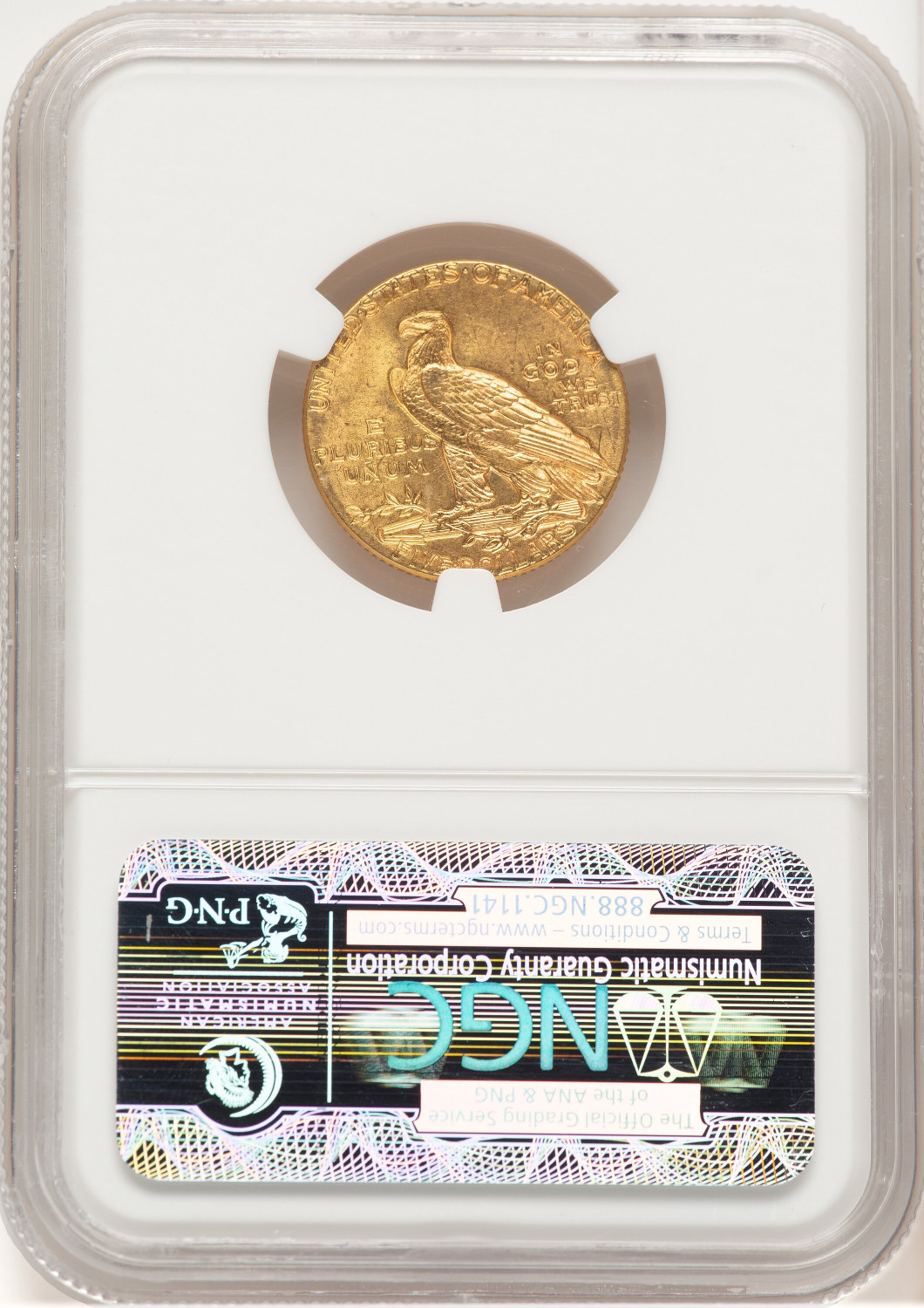 1913 $5 Indian Half Eagle NGC MS63 (779276031). Second Image