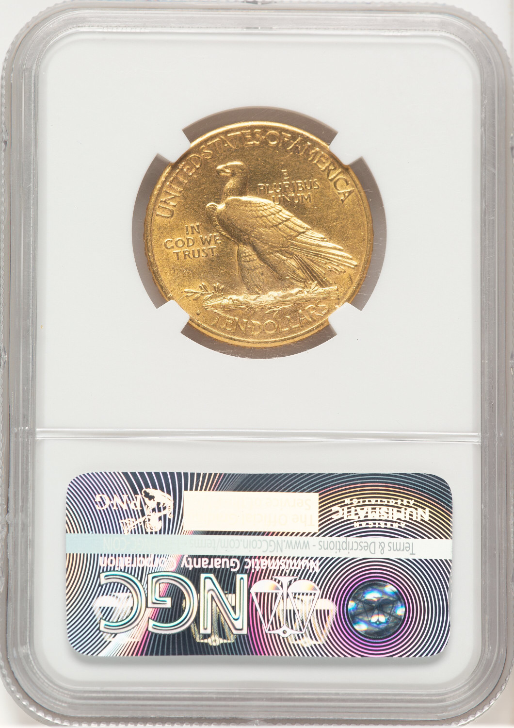 1913-S $10 Indian Eagle NGC AU55 (778979004). Second Image