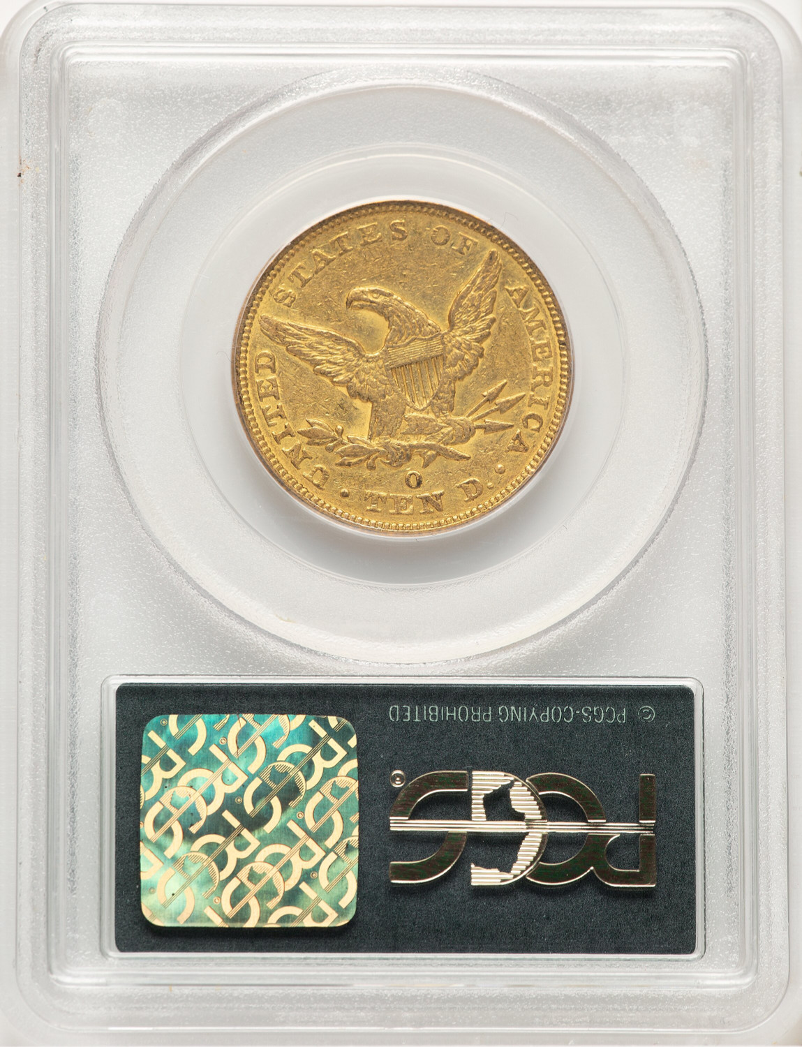 1847-O $10 CAC Liberty Eagle PCGS XF45. Second Image