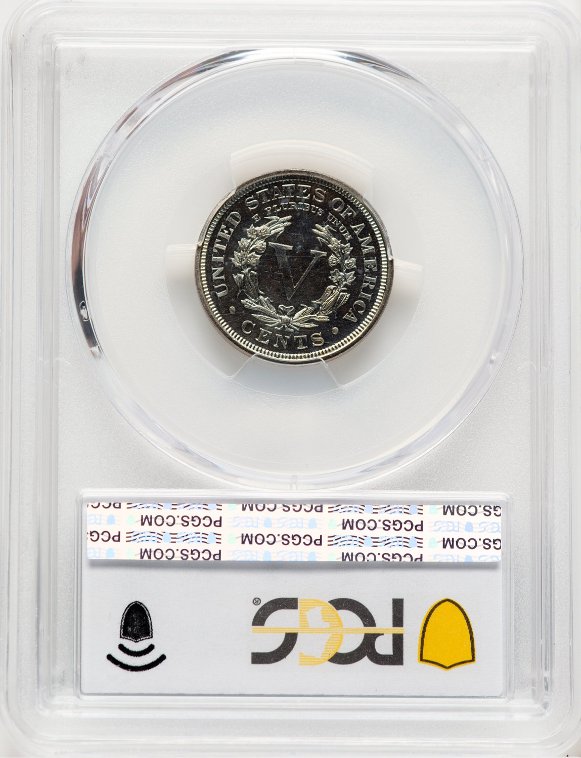 1905 5C Proof Liberty Nickel PCGS PR67. Second image.