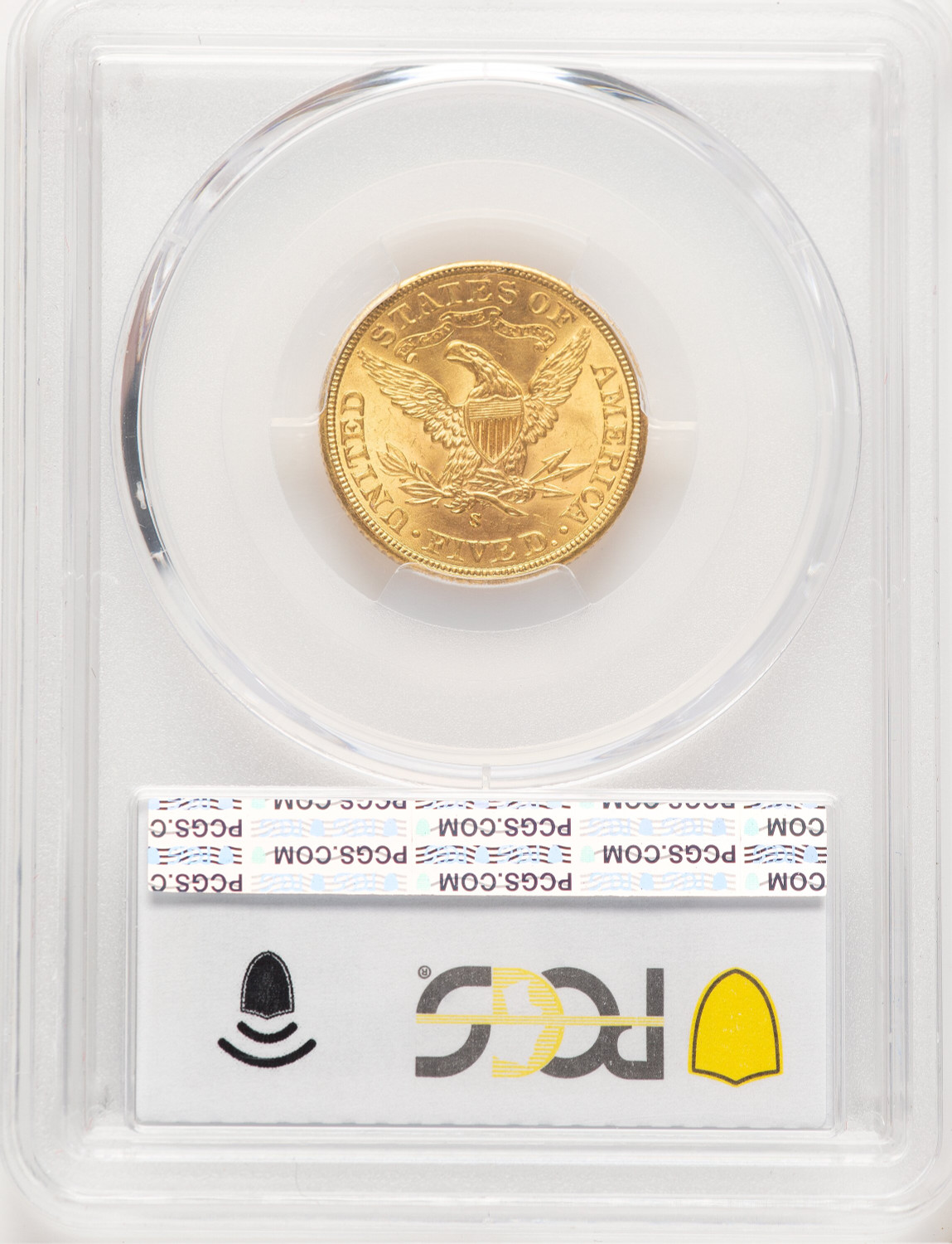 1902-S $5 Liberty Half Eagle PCGS MS65. Second Image