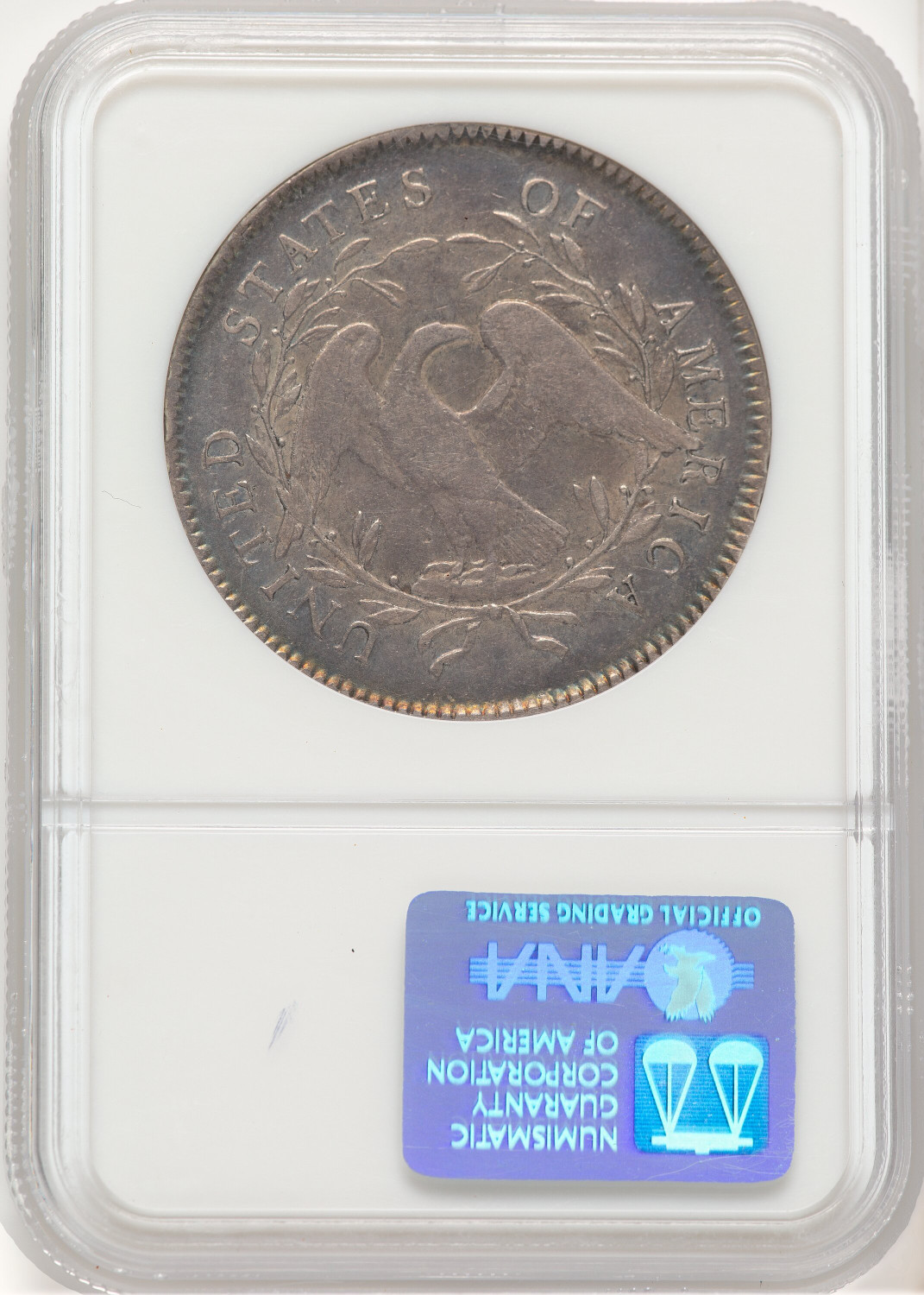 1795 Flowing Hair Three Leaves Early Dollar NGC VF30. Second Image