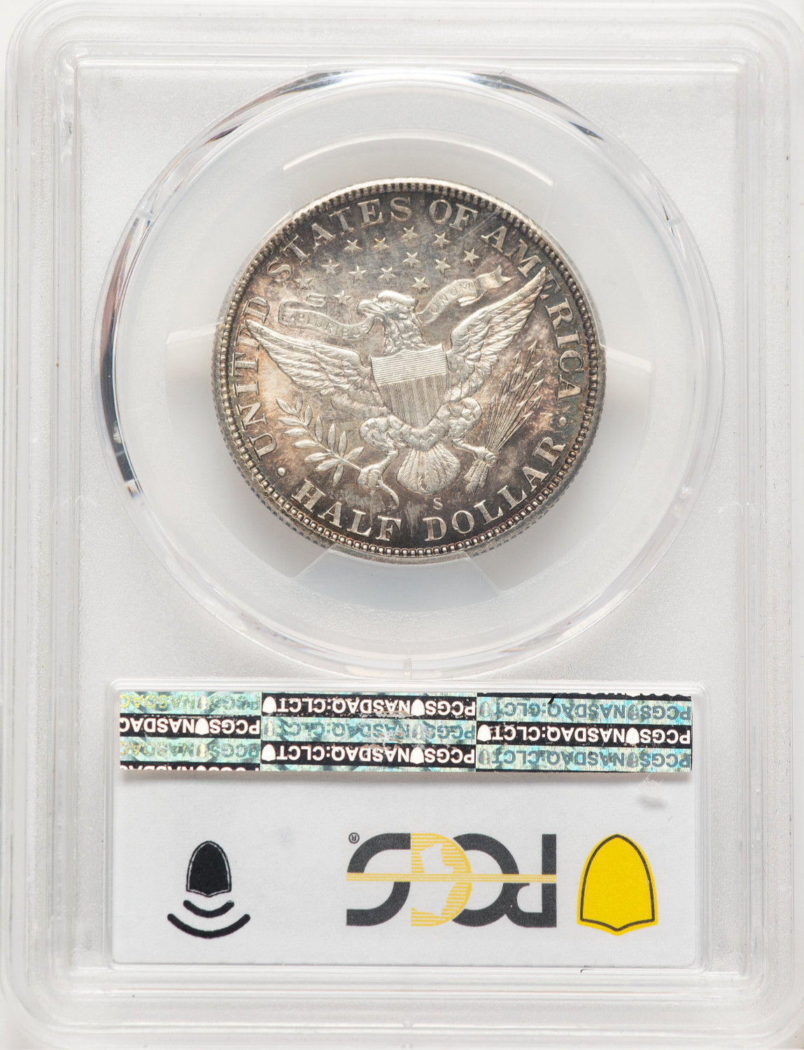 1911-S 50C Barber Half Dollar PCGS MS65. Second Image