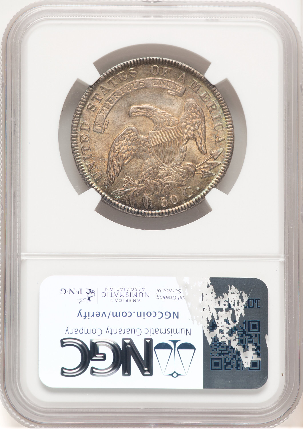 1834 50C O-111 Bust Half Dollar NGC MS66. Second Image