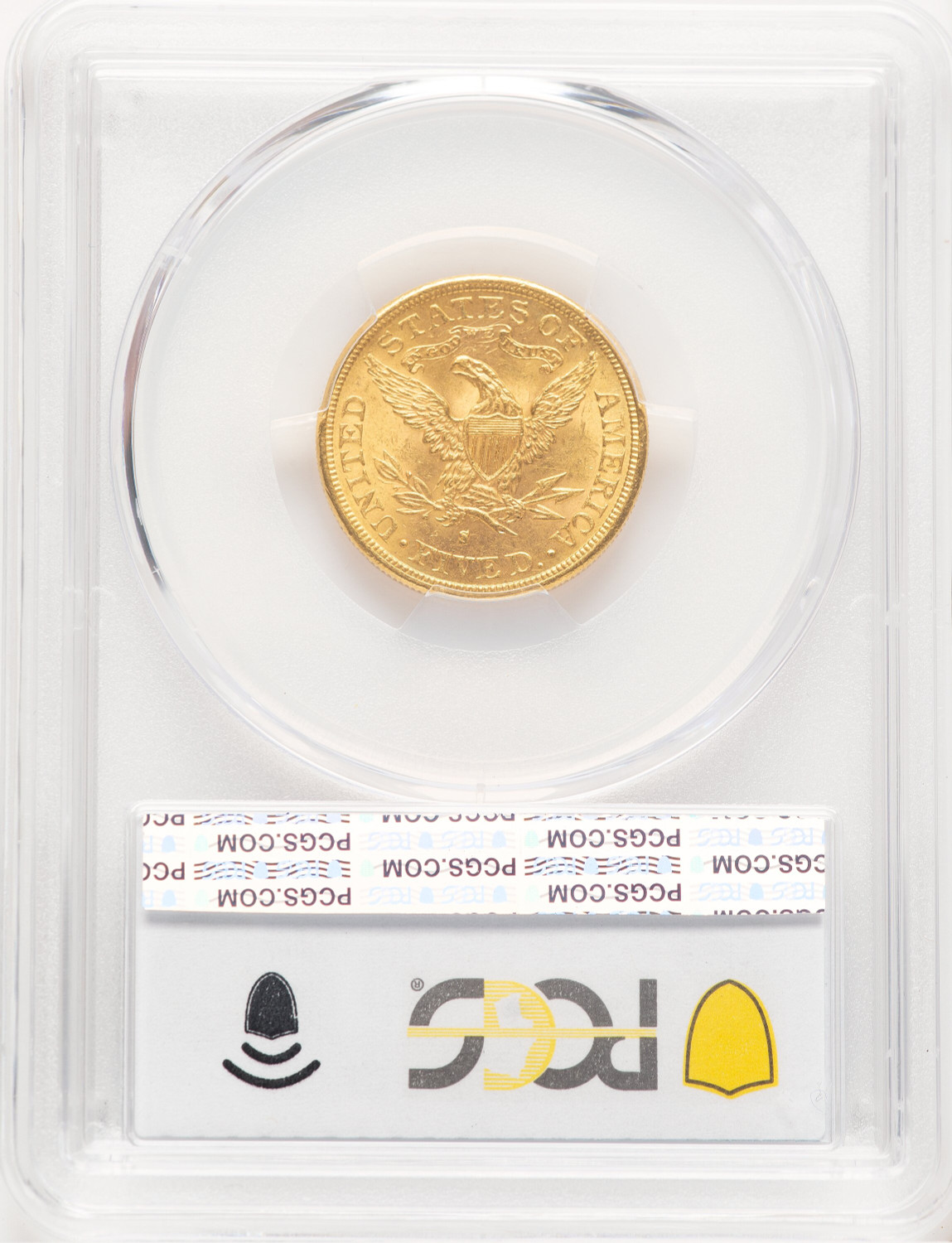 1881-S $5 Liberty Half Eagle PCGS MS64. Second Image