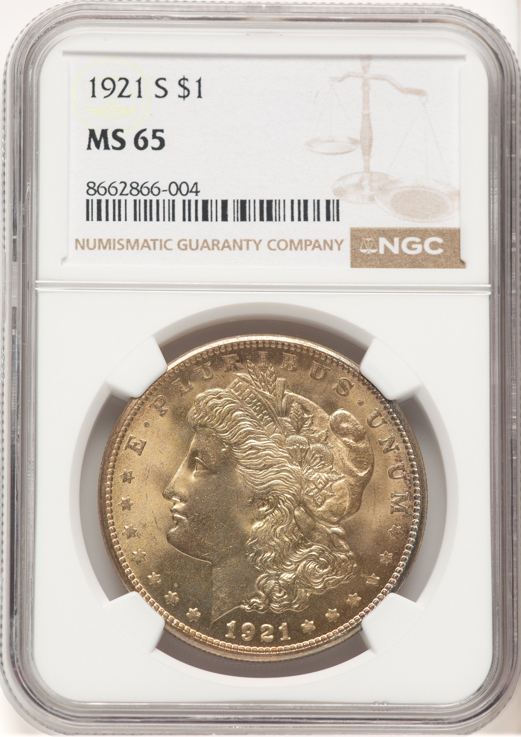 1921-S Morgan Dollar NGC MS65 (778970012)
