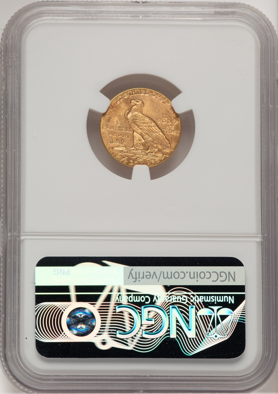 1915 $2.50 Indian Quarter Eagle NGC MS65 (778256037). Second image.