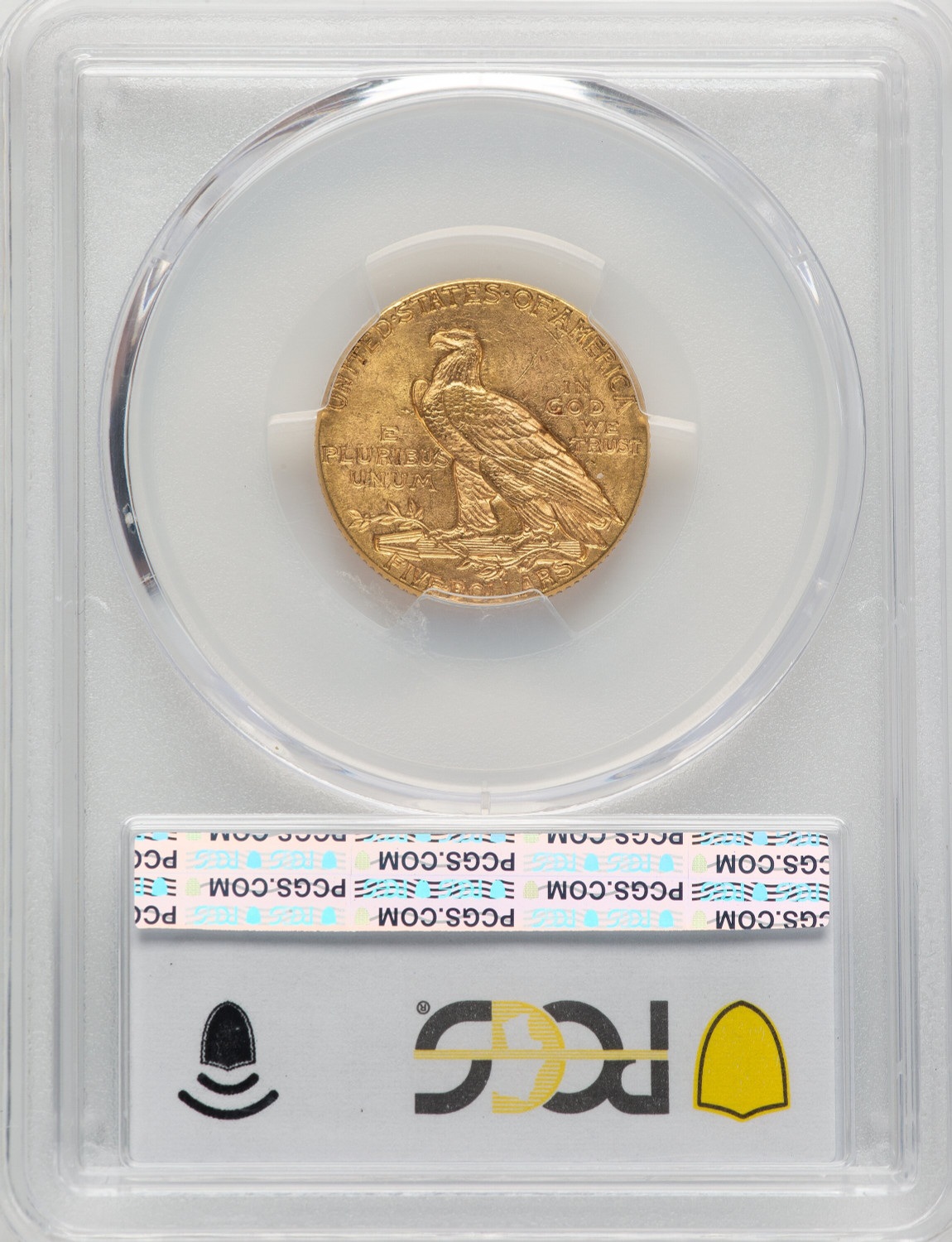 1912 $5 Indian Half Eagle PCGS MS63 (507441013). Second image.