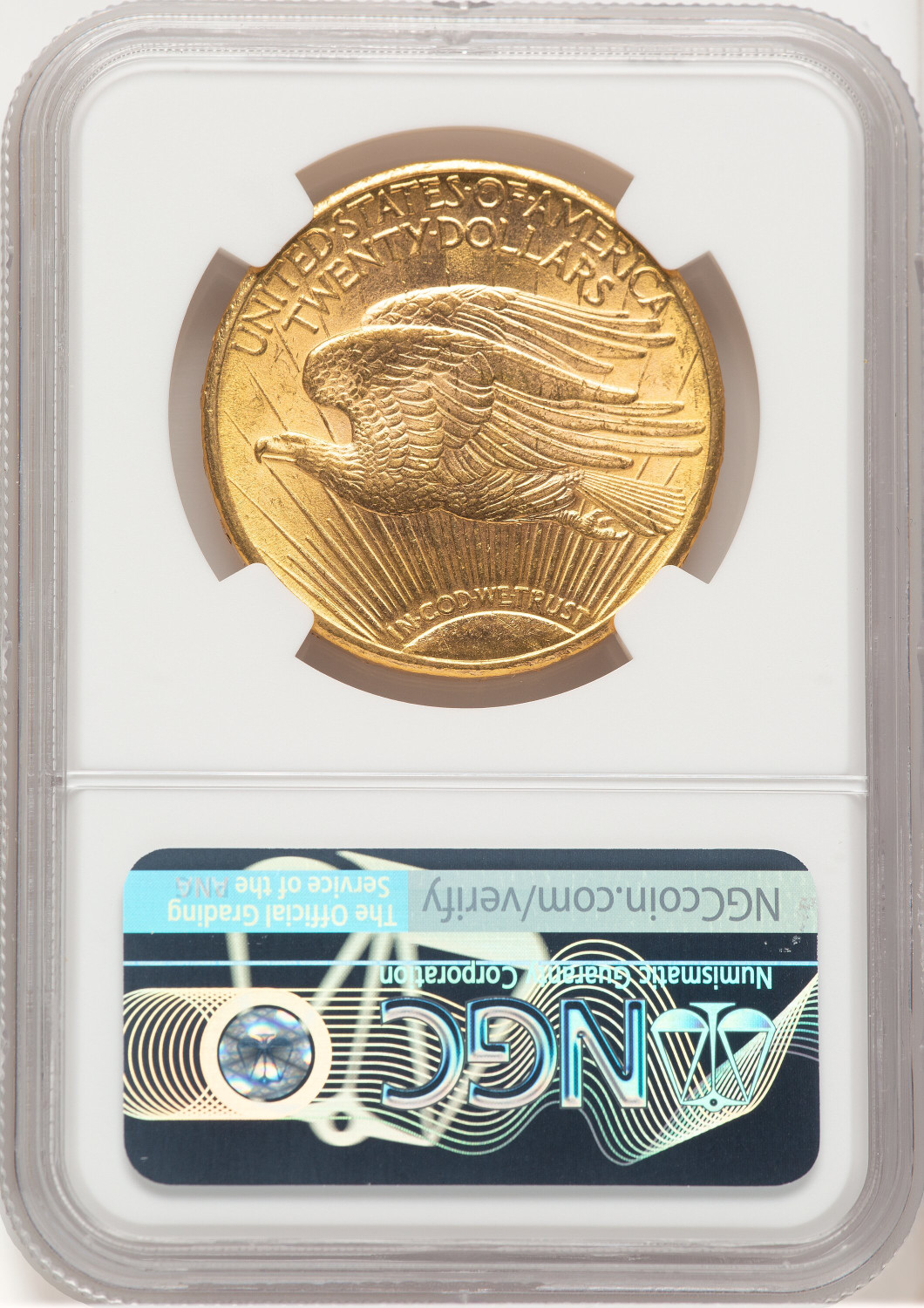 1911-D $20 Saint-Gaudens Double Eagle NGC MS64+ (779891062). Second Image
