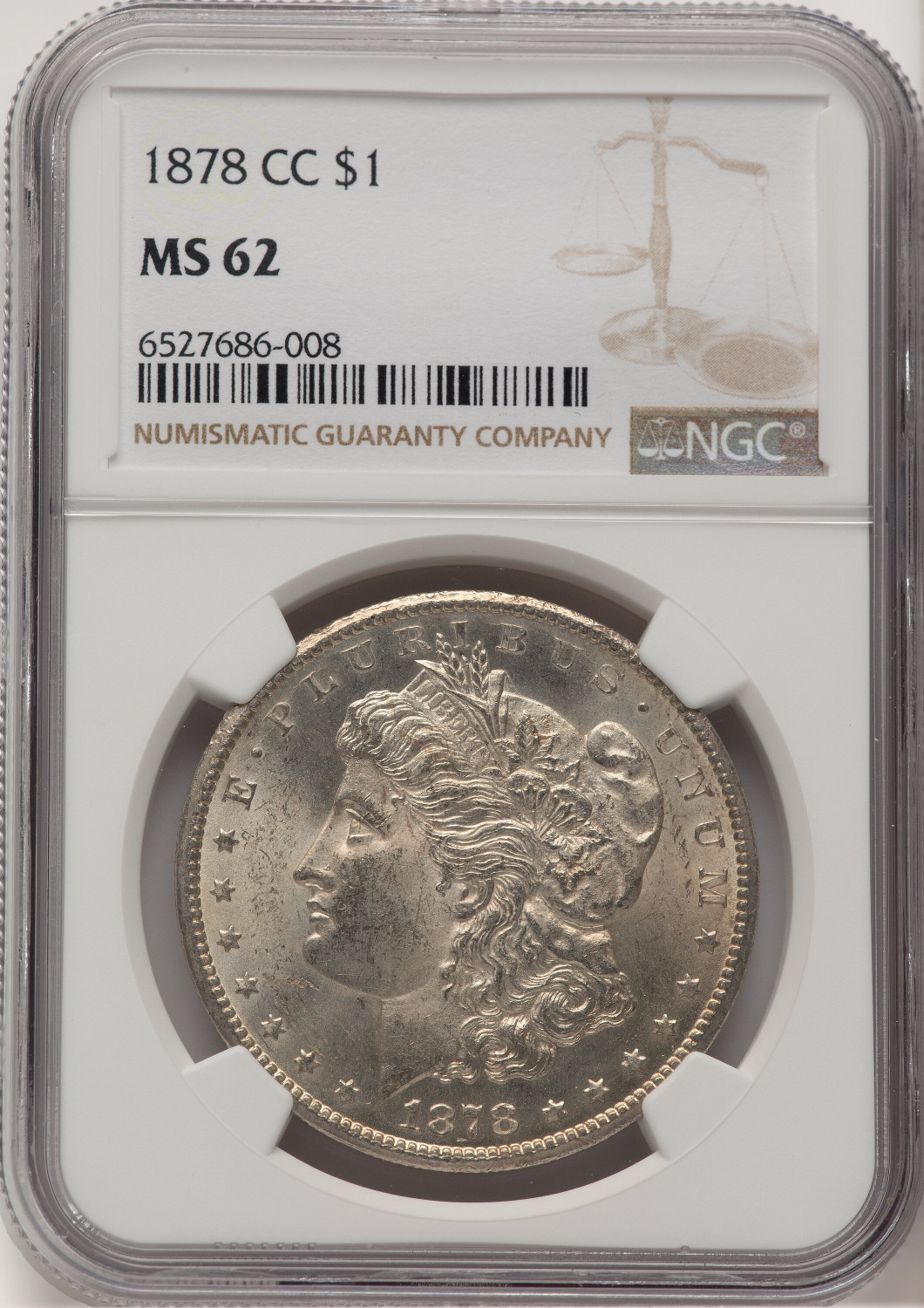 1878-CC Morgan Dollar NGC MS62 (778392075)