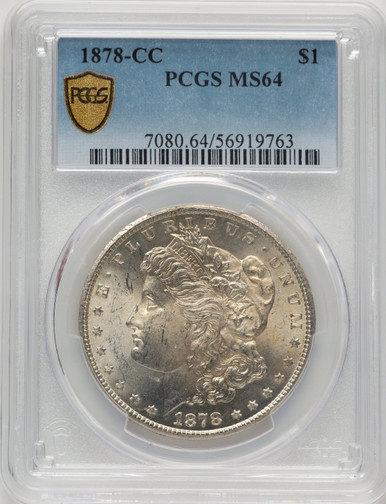 1878-CC Morgan Dollar PCGS MS64 (521164029). Third Image