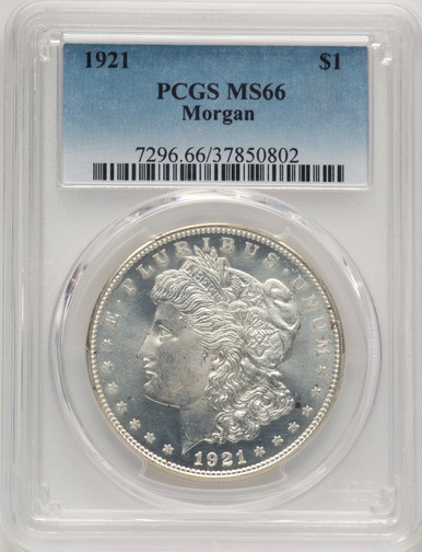 1921 Morgan Morgan Dollar PCGS MS66 (521316007). Third Image