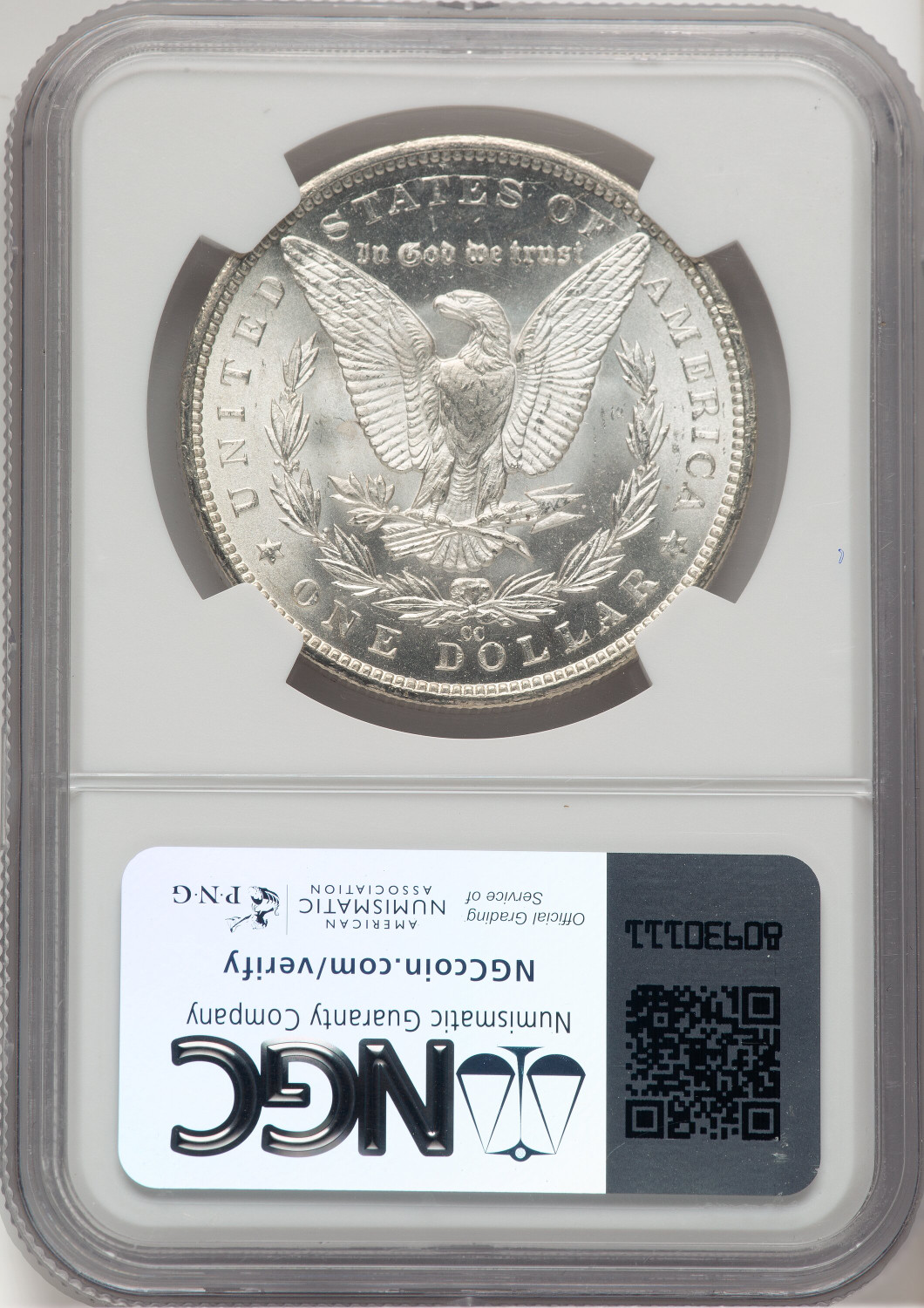 1883-CC Morgan Dollar NGC MS66 (521164014). Second Image