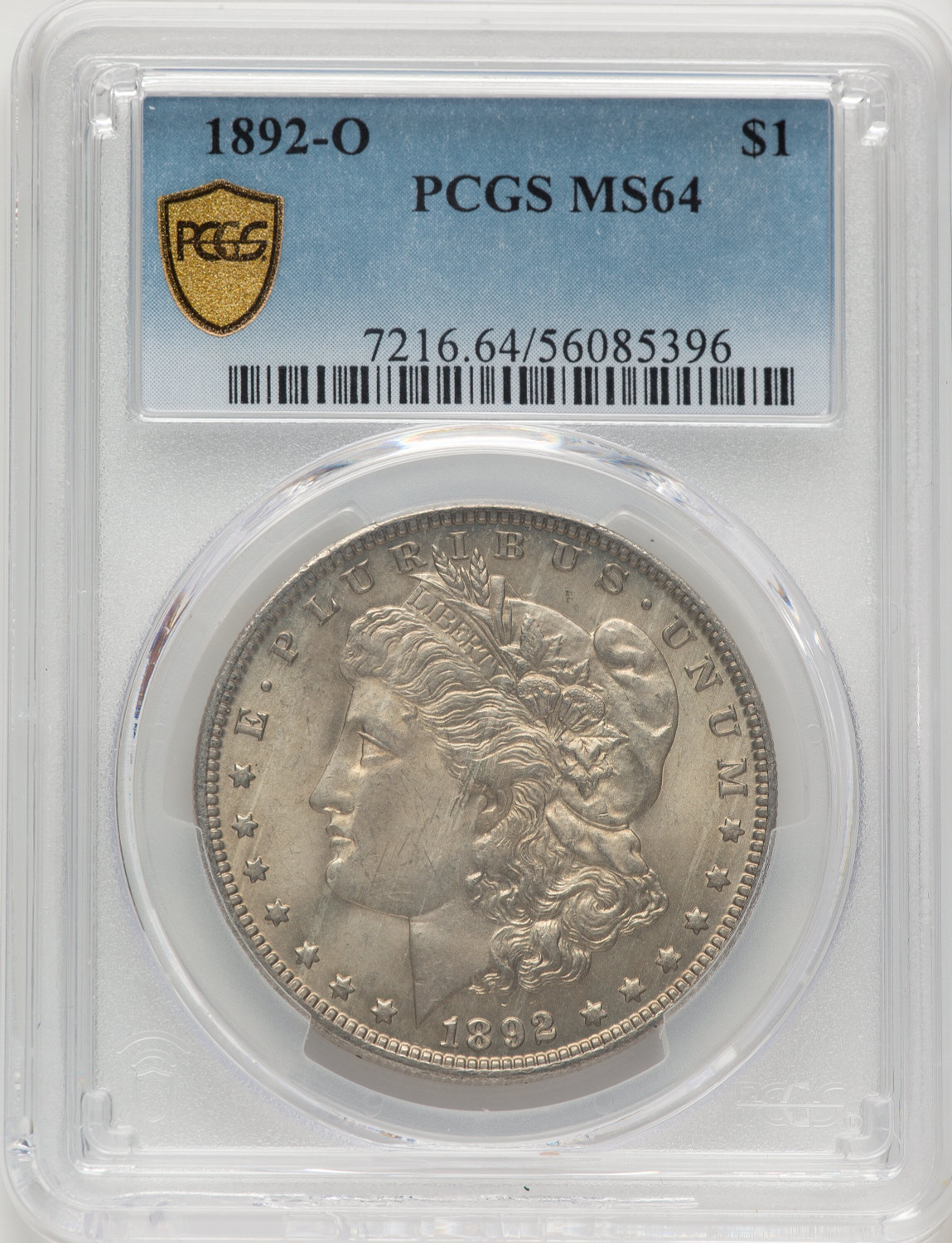 1892-O Morgan Dollar PCGS MS64