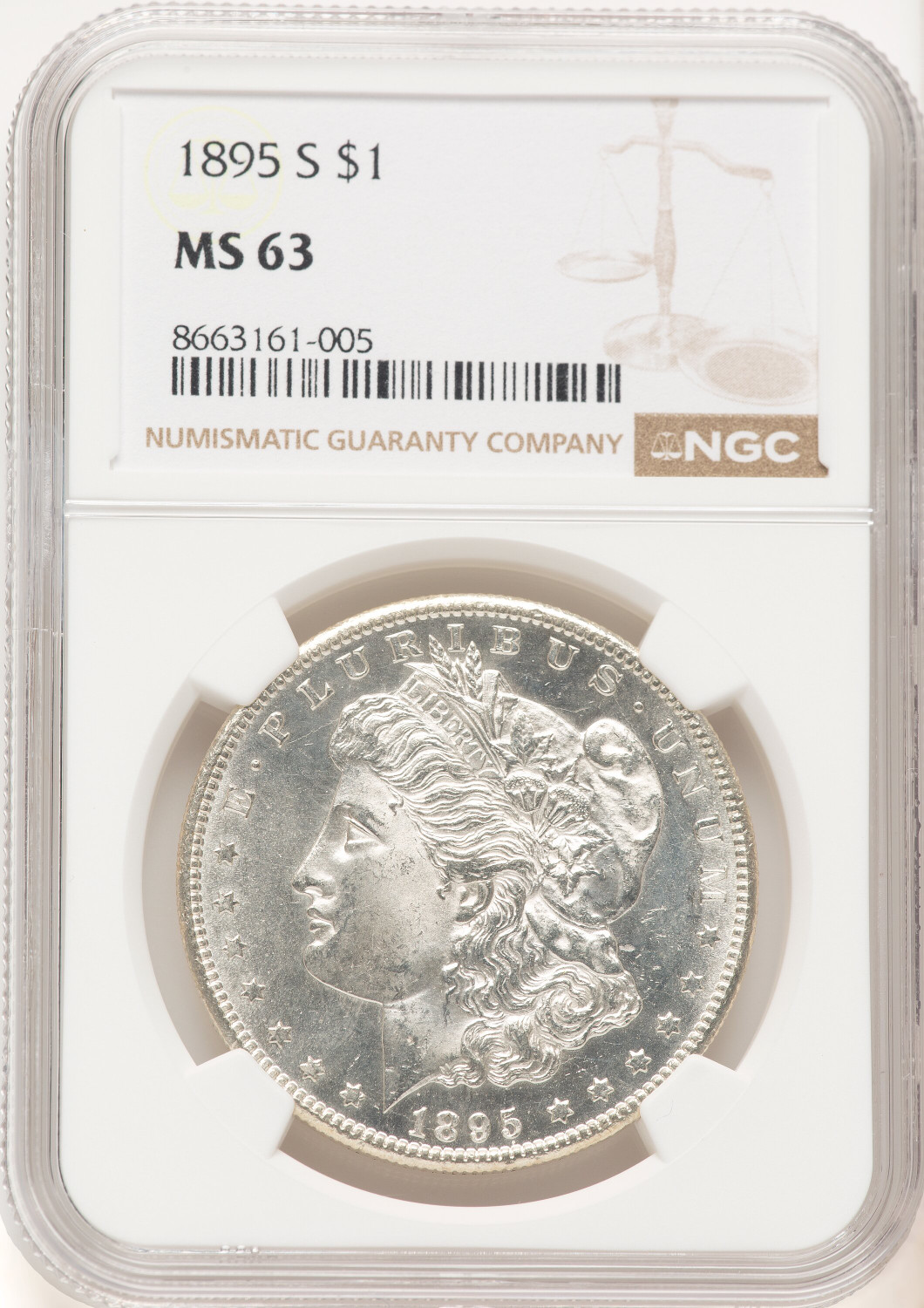 1895-S Morgan Dollar NGC MS63