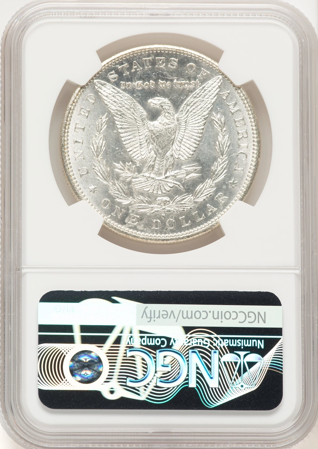 1895-S Morgan Dollar NGC MS63. Second image.