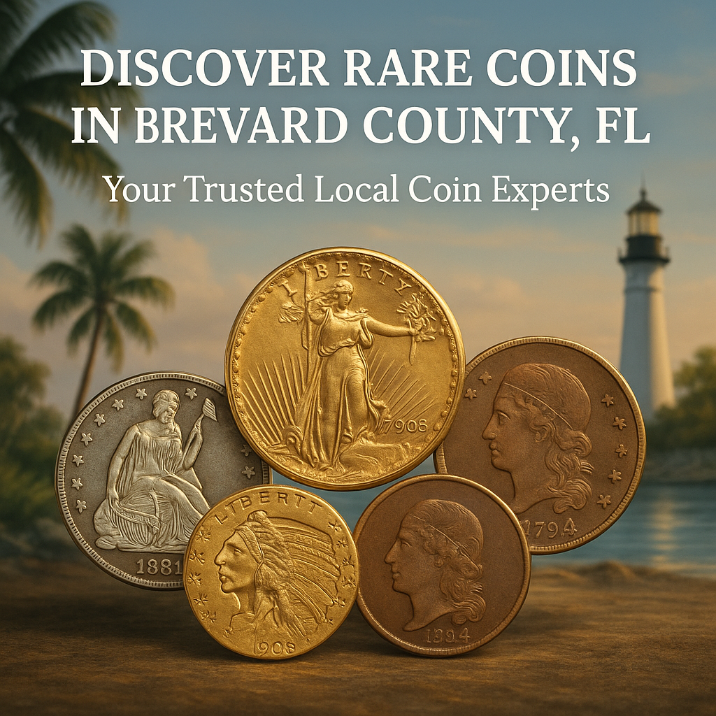 Shiny rare coins collection showcased in Brevard County, Florida