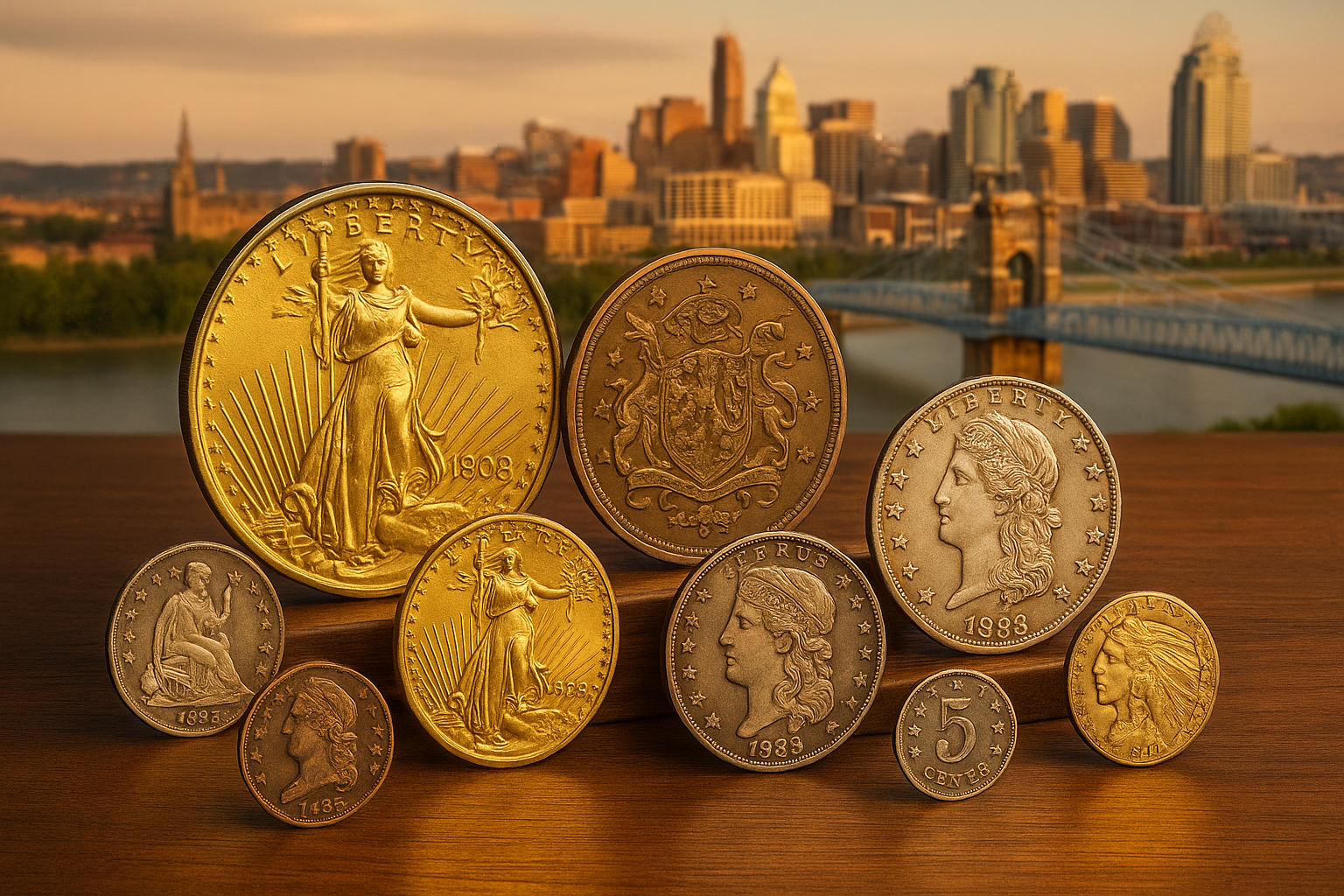 Showcase of collectible coins from Hamilton County and beyond, perfect for buyers and sellers seeking quality.
