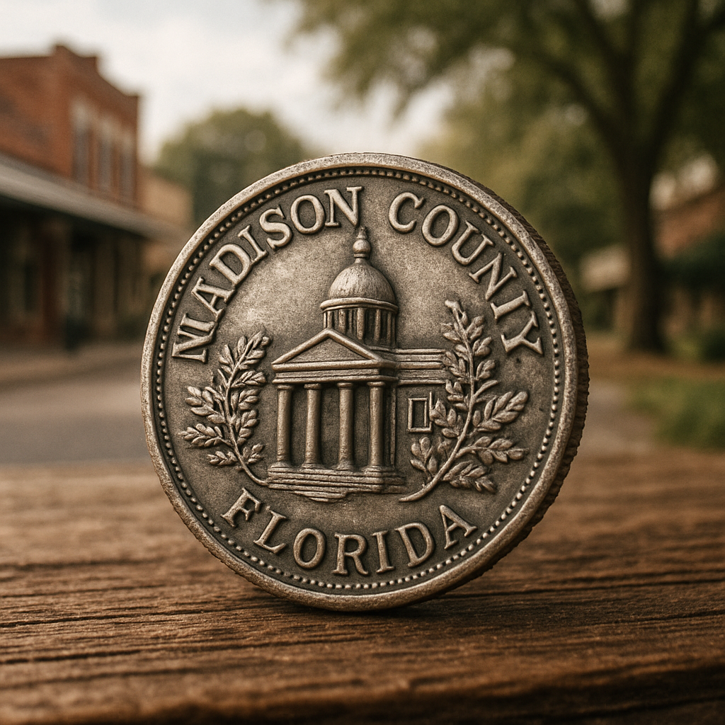 Close-up of a rare silver coin showcasing intricate historic details, perfect for seasoned collectors.