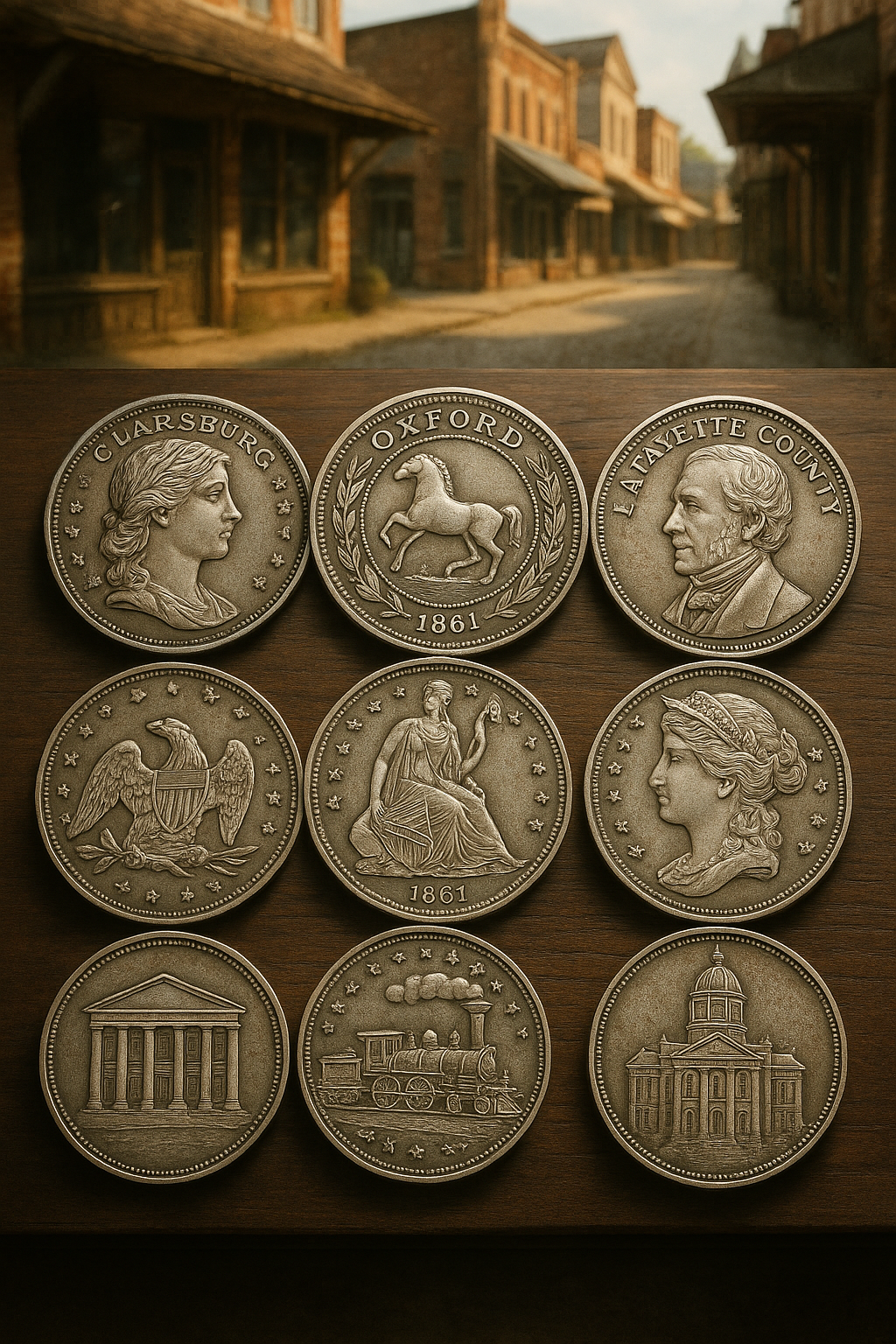 Vintage silver coin collection highlighting diverse designs and eras