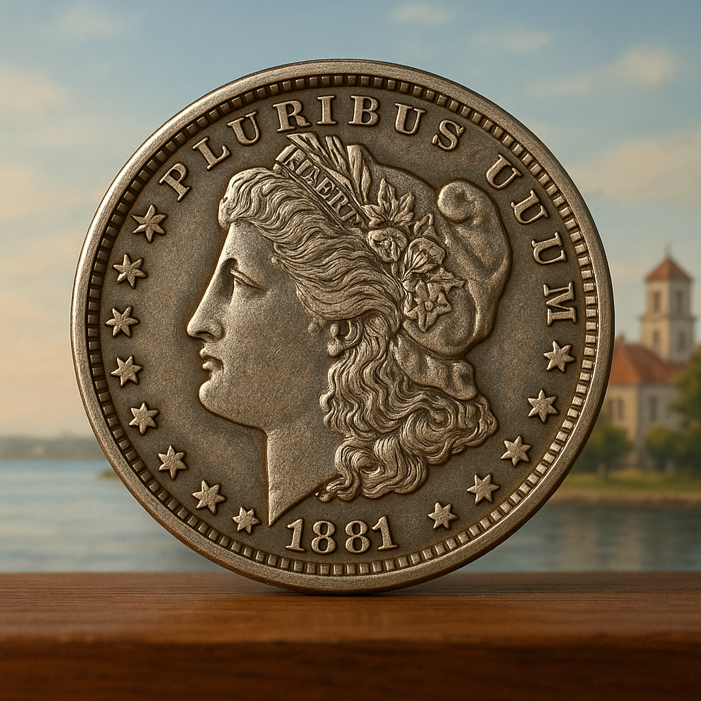 Showcase of an exquisite rare coin featuring intricate historic details, perfect for seasoned collectors.