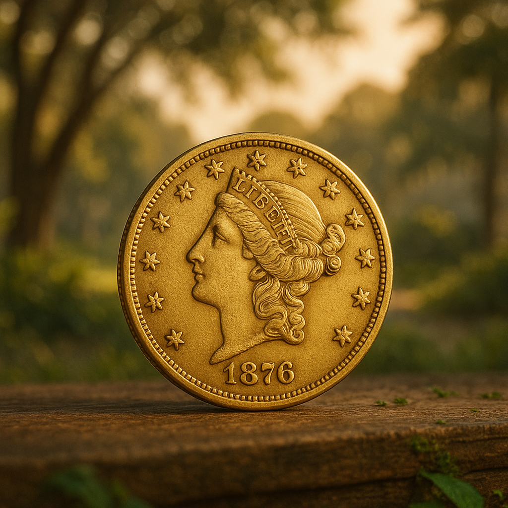 Showcase of a rare 19th-century gold coin from Hernando County’s exclusive collection.
