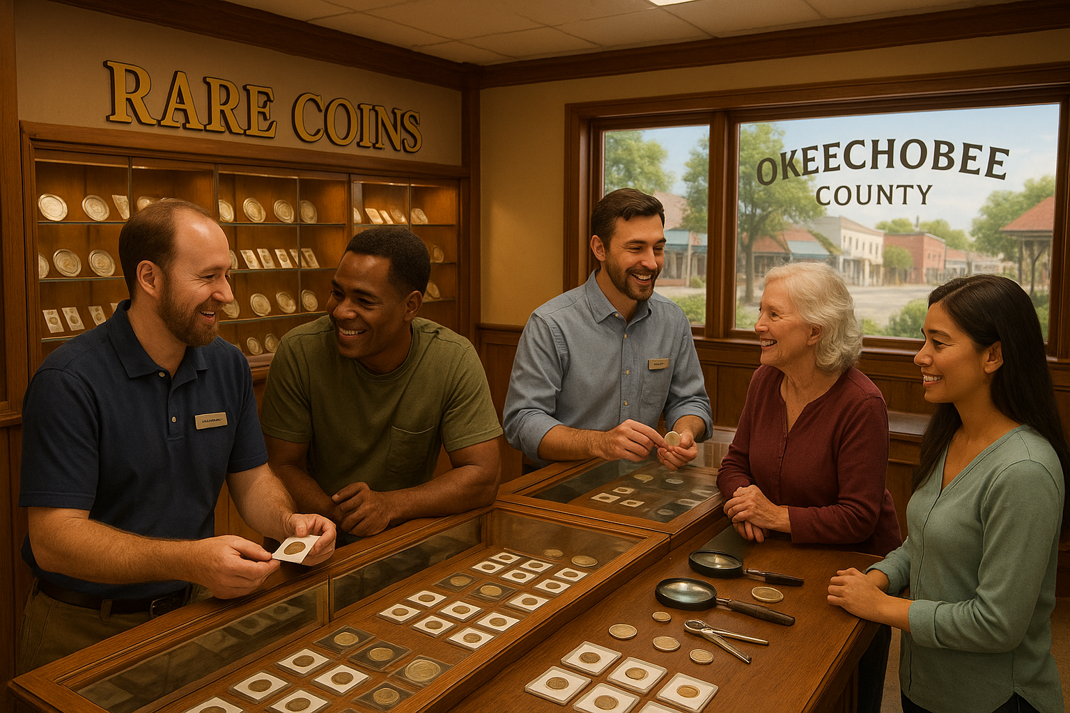 Friendly and trusted staff providing personalized service to coin collectors and enthusiasts