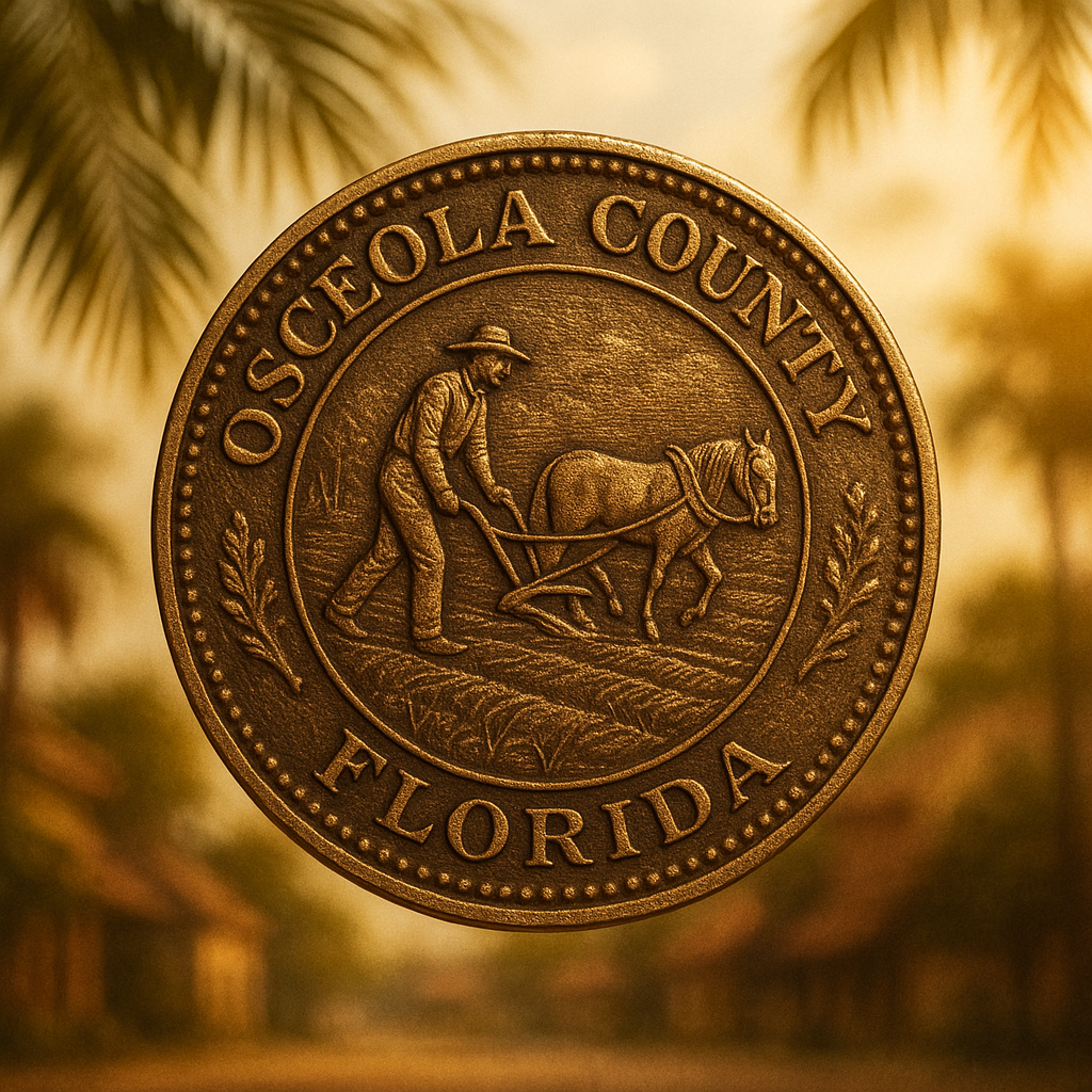 Close-up of a rare vintage coin with intricate detailing, showcasing the craftsmanship treasured by collectors at Osceola County's coin shop.