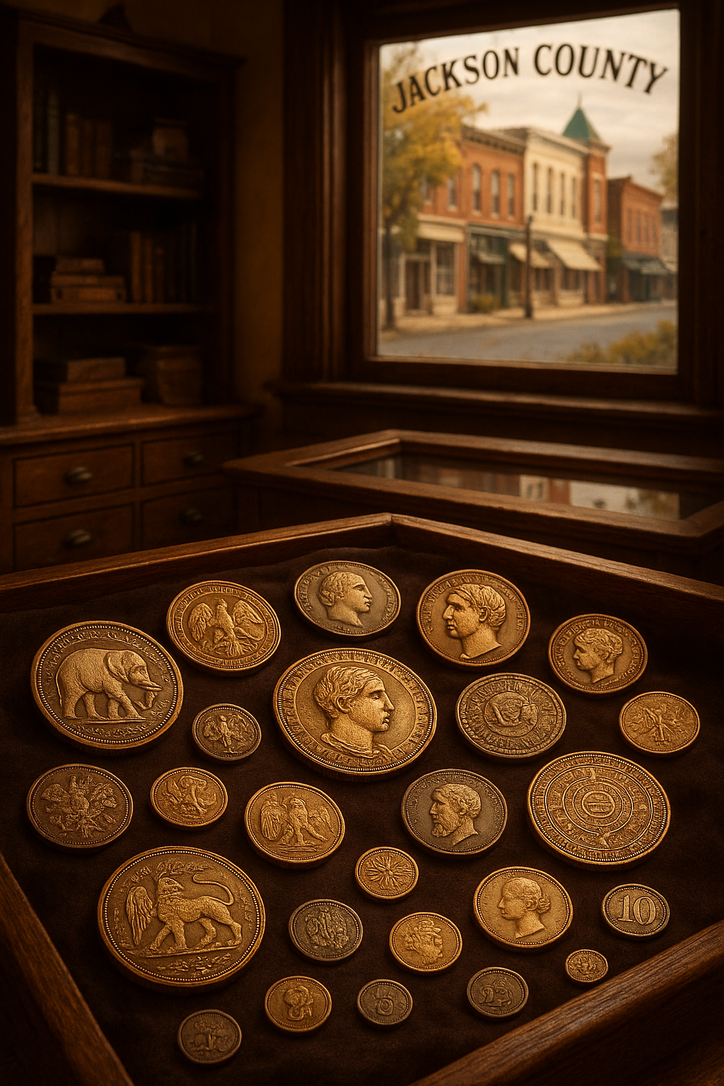 A diverse collection of rare coins displayed for passionate collectors to explore.