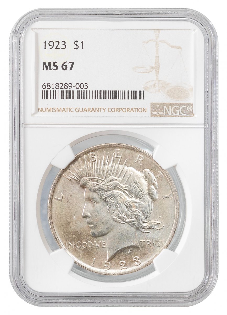 1923-Peace Dollar - Type 2 Low Relief