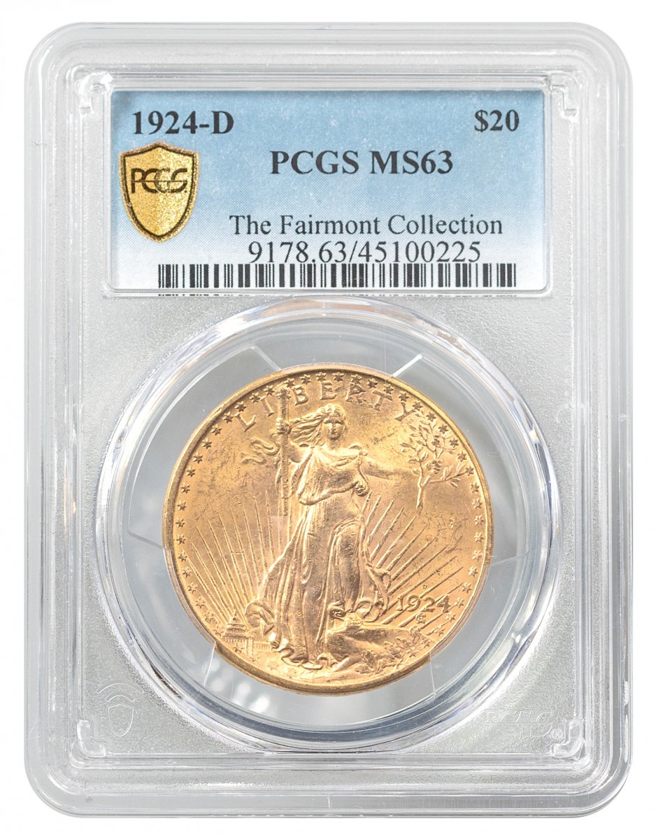 1924-D-St. Gaudens $20 - Type 3 With Motto