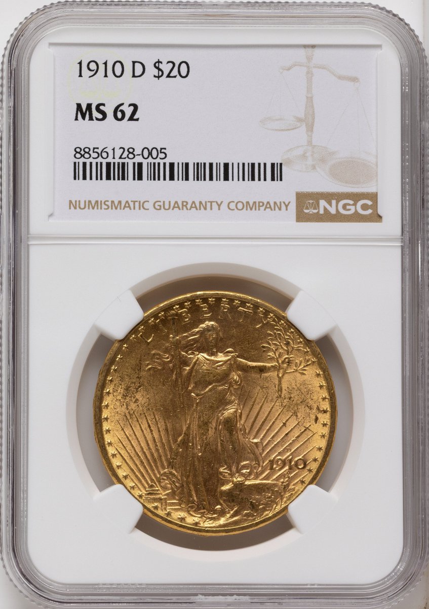 1910-D Saint-Gaudens Double Eagles (1910-D $20)