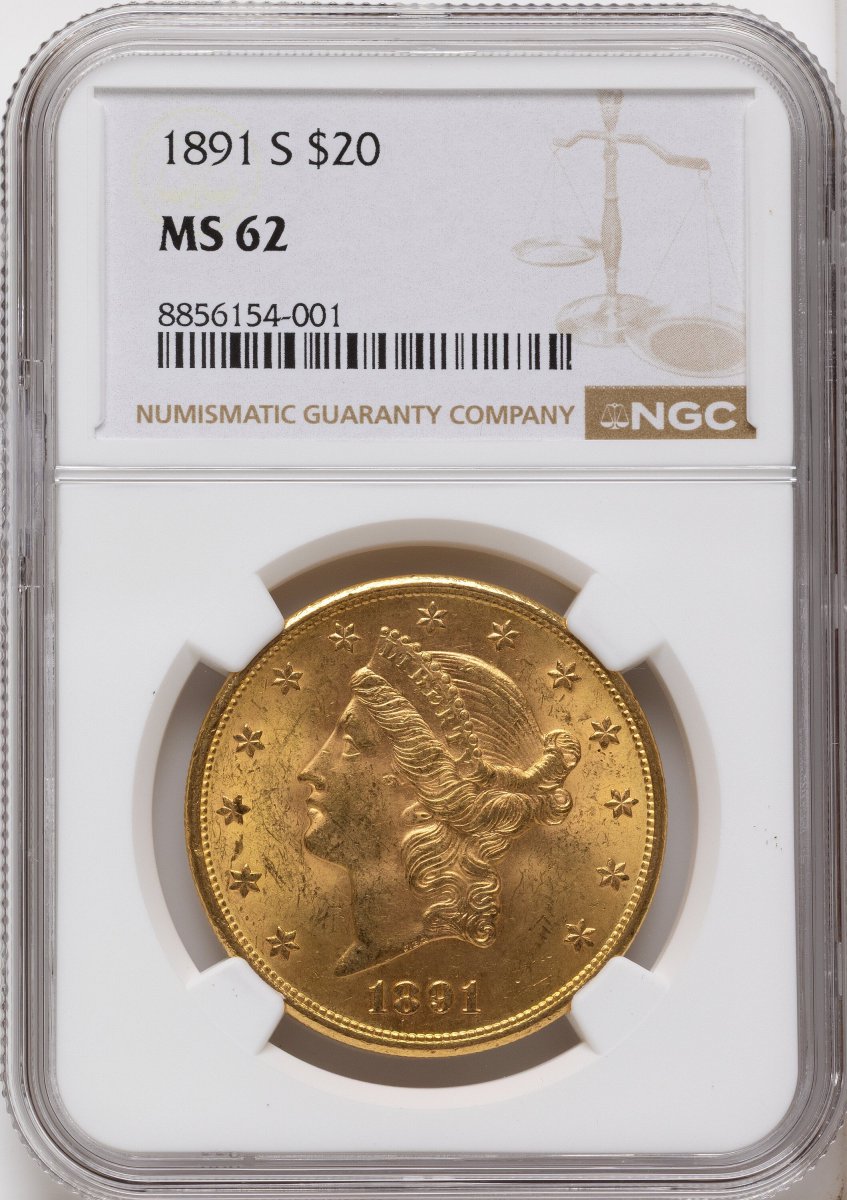 1891-S Liberty Double Eagles (1891-S $20)