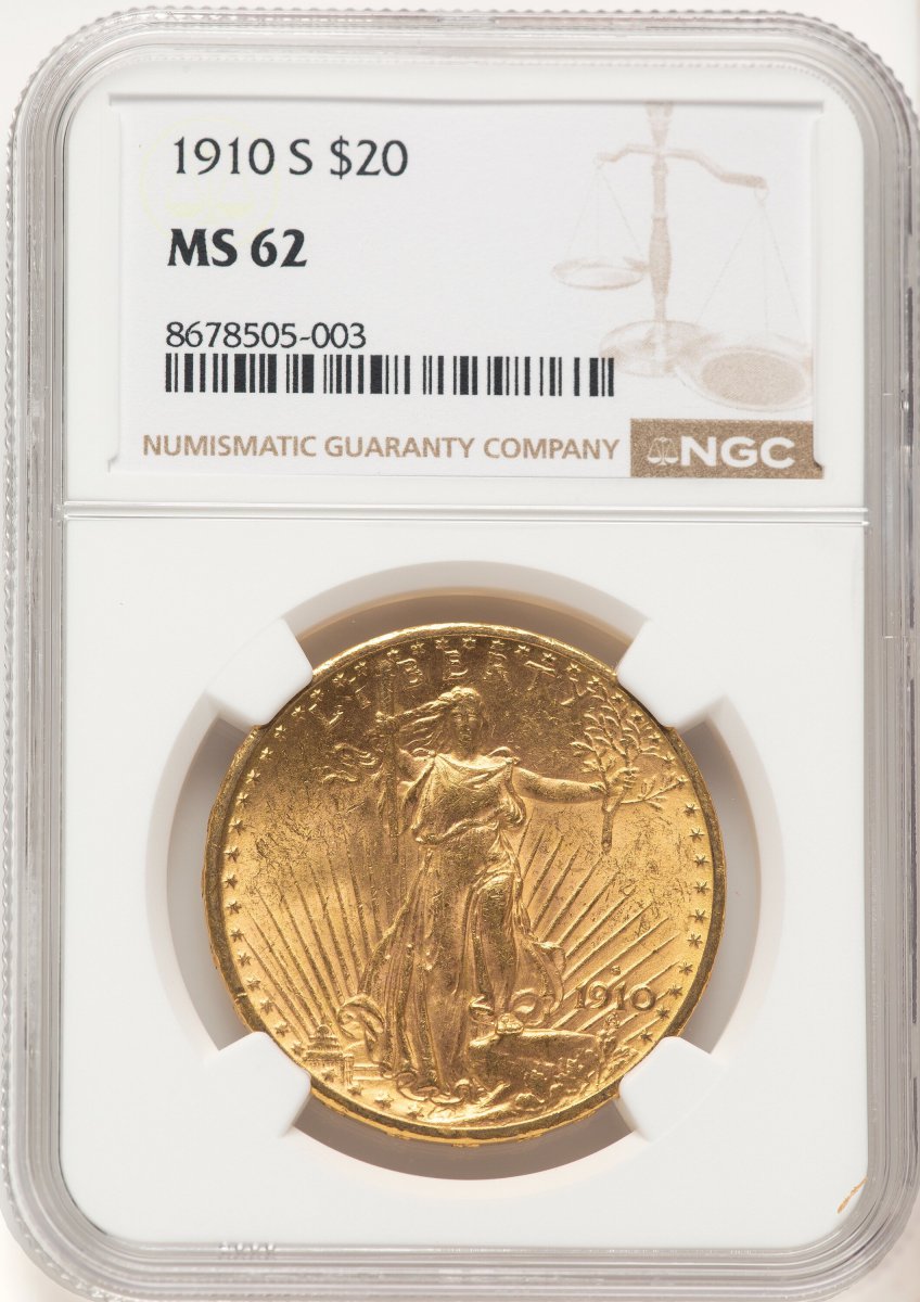 1910-S Saint-Gaudens Double Eagles (1910-S $20)