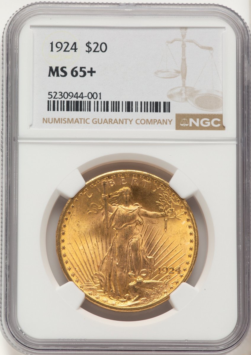 1924 Saint-Gaudens Double Eagles (1924 $20 Saint NGC Plus)