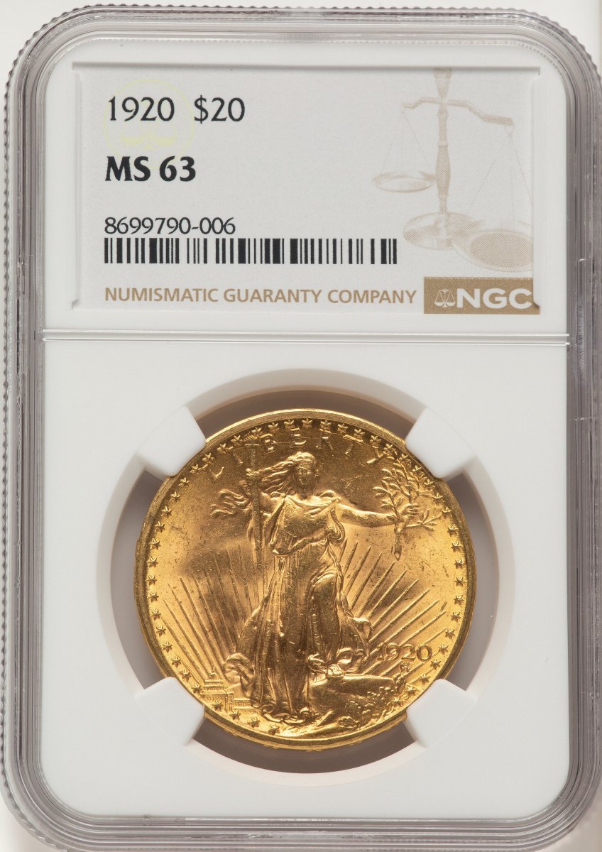 1920 Saint-Gaudens Double Eagles (1920 $20)