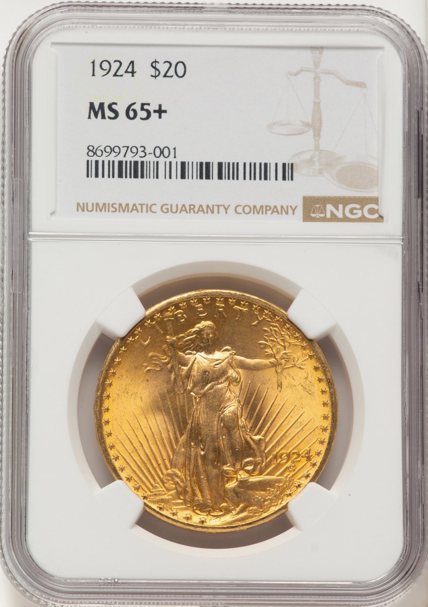 1924 Saint-Gaudens Double Eagles (1924 $20 Saint NGC Plus)
