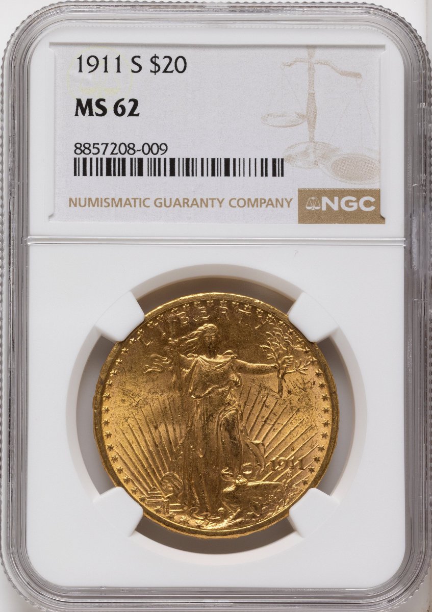 1911-S Saint-Gaudens Double Eagles (1911-S $20)