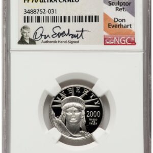 2000-W Modern Bullion Coins (2000-W Proof Platinum Eagle 1/4 oz Don Everhart)