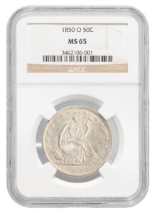 1850-O-Liberty Seated Half Dollar - Type 2 No Motto