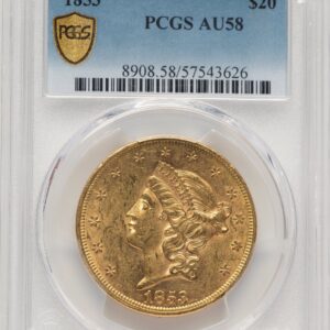 1853 Liberty Double Eagles (1853 $20 PCGS Secure)