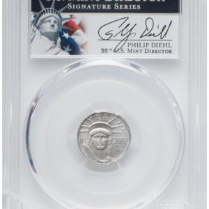 2007-W Modern Bullion Coins (2007-W $10 Tenth-Ounce Platinum Eagle, Burnished, SP)