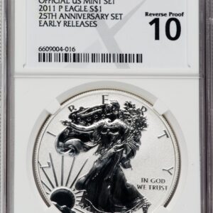 2011 Modern Bullion Coins (2011 25th Anniversary Silver American Eagle Five-Piece Set, PR)