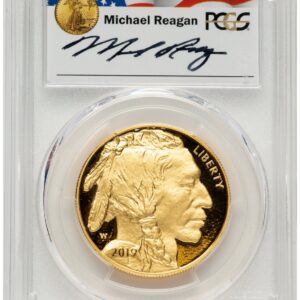 2019-W Modern Bullion Coins (2019-W Proof Gold Buffalo 1 oz FDI Reagan Legacy Series Michael Reagan)